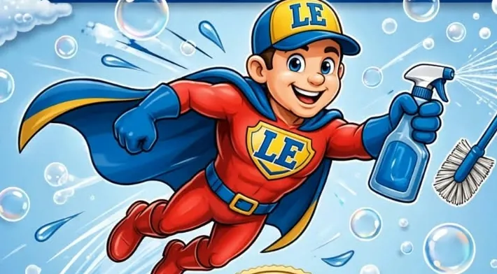 Superhéroe de Lavado Extremo con atomizador y cepillo